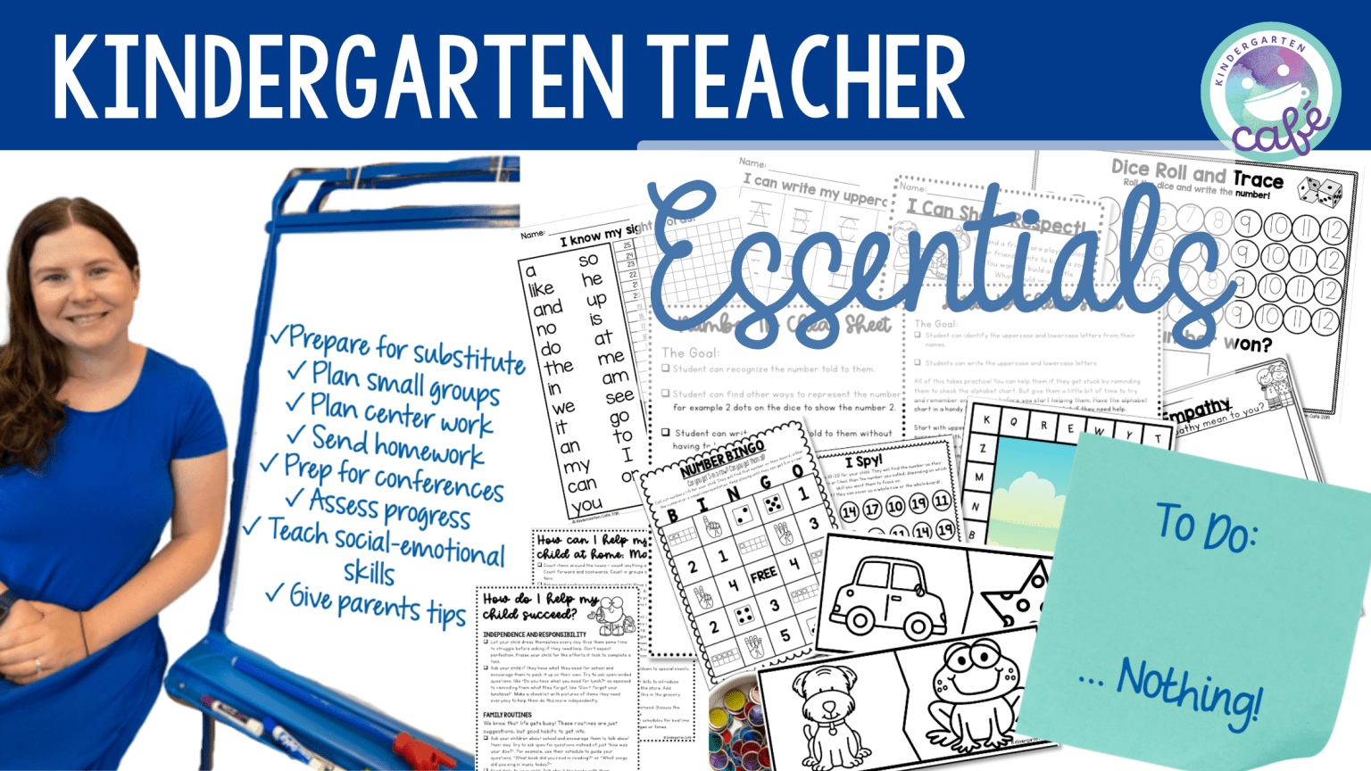 Kindergarten Teacher Essentials Kindergarten Cafe